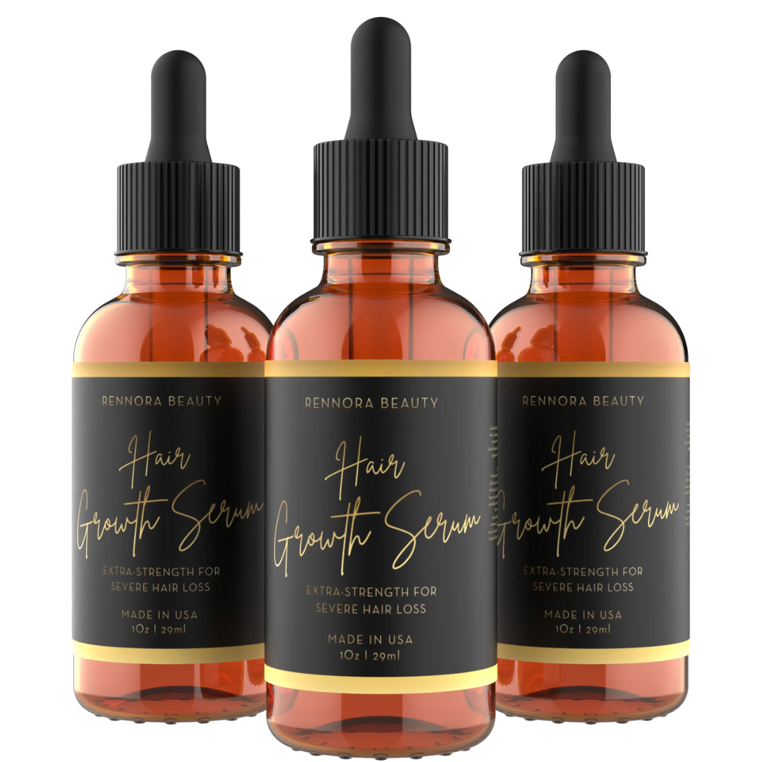 Three Bottles of Rennora EXTRA-Strength Hair Growth Serum