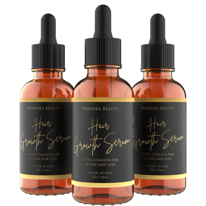 Three Bottles of Rennora EXTRA-Strength Hair Growth Serum